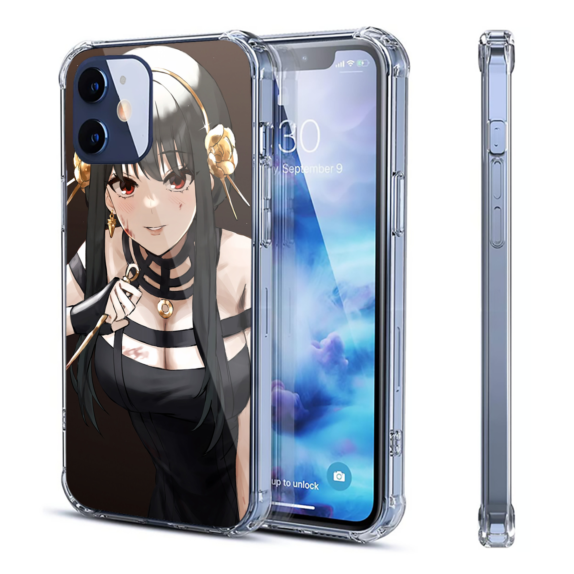 （画像用） SPY×FAMILY间谍家家酒 【iPhone 12シリーズ対応】透明スマホケース（クリアソフトケース）